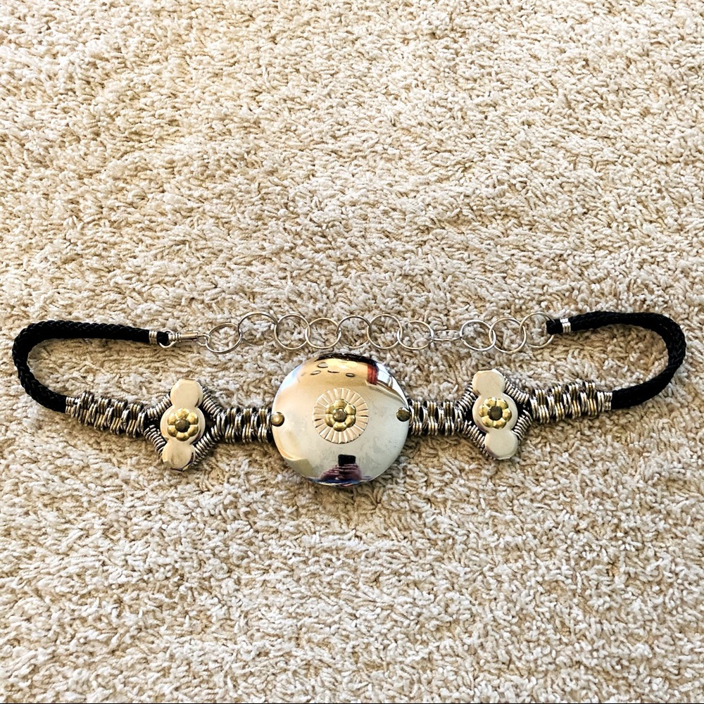 Silver and Black Women's Belt